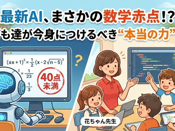 最新AIでも「数学」は赤点！？子ども達が今 身につけるべき“AIに負けない本当の力”とは