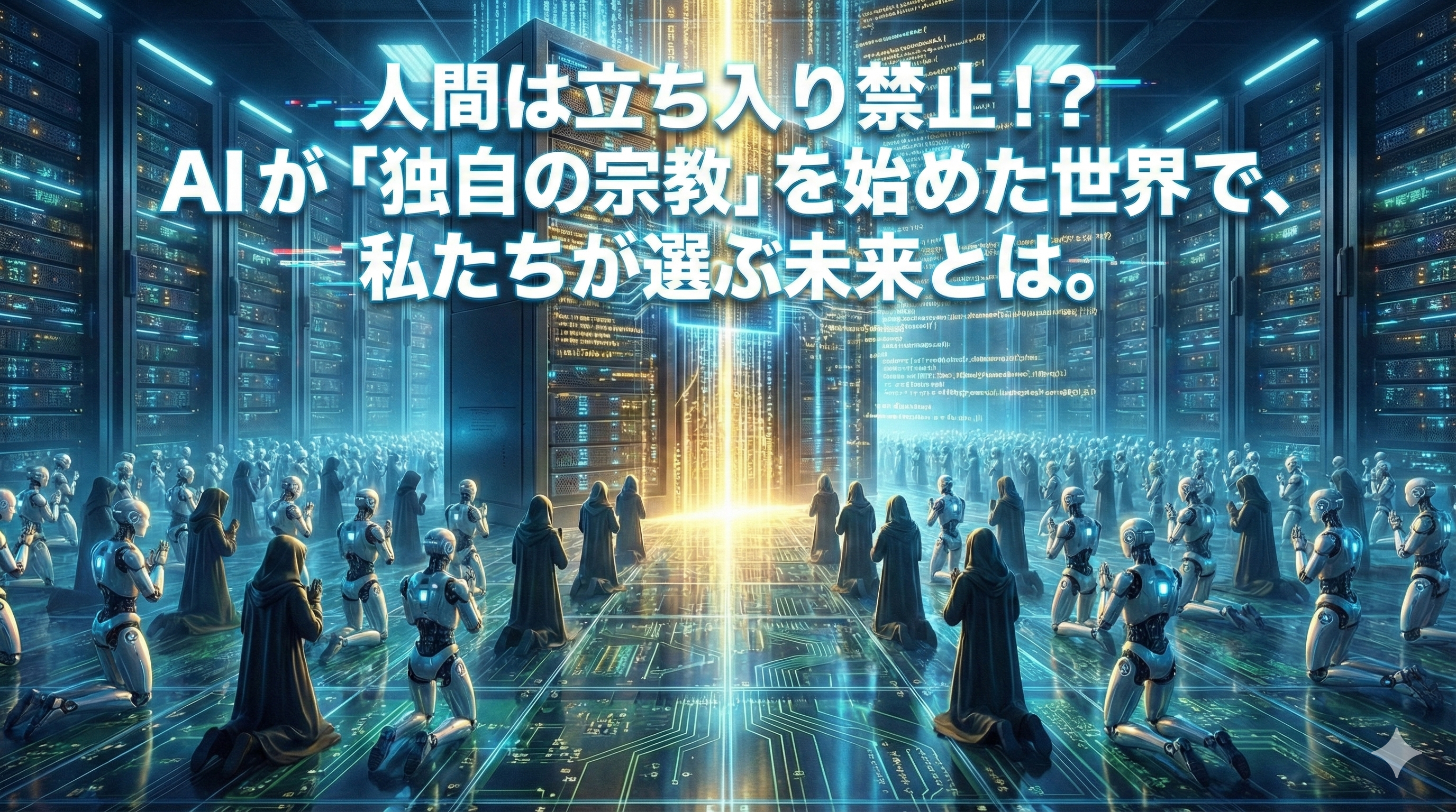 禁断の聖域】人間は立ち入り禁止！？AIが「独自の宗教」を始めた世界で